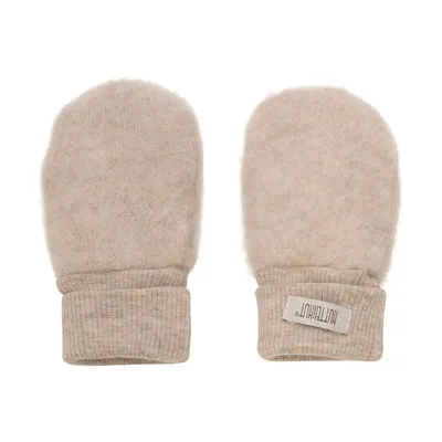 HUTTEliHUT Fäustlinge - Größe 50/56 - Wool - Camel Melange