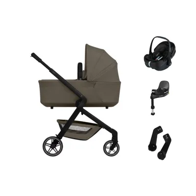 Joolz Hub 2 Kinderwagen Bundel - Hazel Brown | Joolz X Maxi-Cosi Pebble 360 Pro 2 Autostoeltje | Maxi-Cosi FamilyFix 360 Pro | Adapters