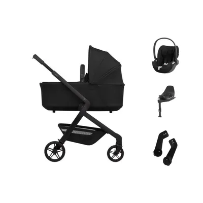 Joolz Hub 2 Kinderwagen Bundel - Space Black | Cybex Cloud T Plus Autostoeltje | Cybex Base T | Adapters