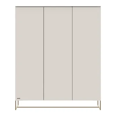 Kidsmill Intense II Kast 3-Deurs - Oatmeal / Patinated Brass