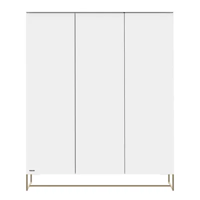 Kidsmill Intense II Kast 3-Deurs - Wit / Patinated Brass