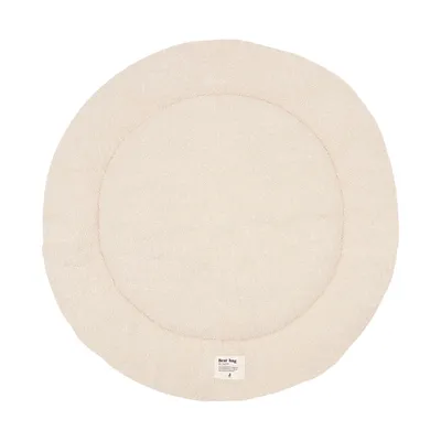Jollein Boucle Laufstallteppich – Rund – Ø 95 cm – Natur