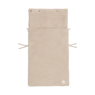 Jollein Fluffy Fußsack – Gruppe 0+ 3-/5-Punkt-Gurt – Sand