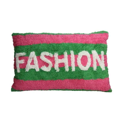 Kersten Sierkussen Fashion Gestreept 40 x 60 cm - Groen/Roze