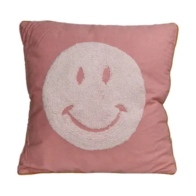 Kersten Dekokissen Smiley 45 x 45 cm - Rosa