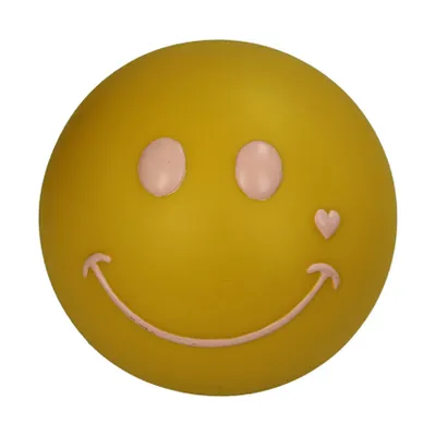 Kersten Ornament Smiley LED - Geel