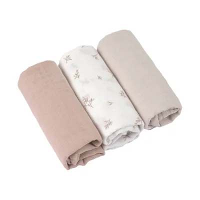 Lässig Puck- und Spucktücher – Miracle Of Nature Leaves – 3er - Pack – 80 x 80 cm