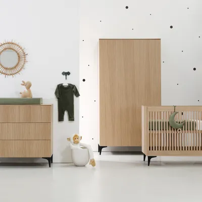 Kidsmill Levi Babyzimmer Natur Eiche Inkl. Geraden Möbelfüßen