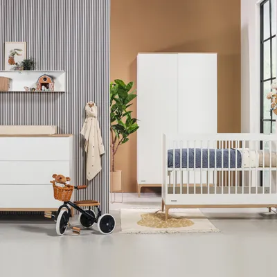 Kidsmill Intense II Babyzimmer Matt Weiß / Eiche