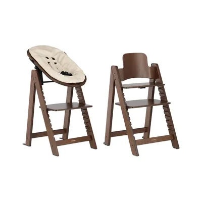 Kidsmill Up! Hochstuhl Buche Walnuss – Komplettset - 0 Mnd+
