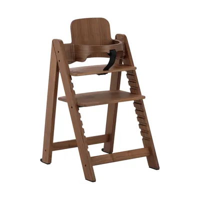 Kidsmill Up! Kinderstoel Walnoothout Incl. Houten Babyset - Walnootkleur