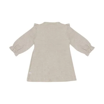 Klein Baby Ruffle Kleid- Beige Melange