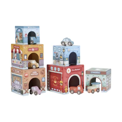 Little Dutch Stapelturm – Mit 6 Autos – Holz