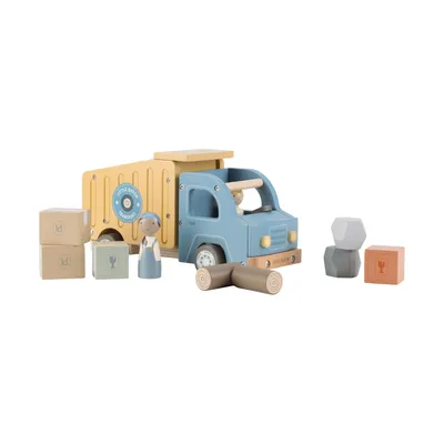 Little Dutch Müllwagen Mit Steckpuppen – Holz