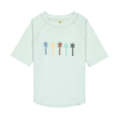 Lässig UV-Shirt Kurzarm - Palms Sea Foam