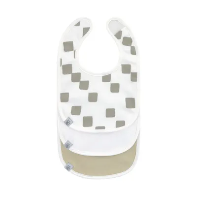 Laessig Lätzchen Newborn 3 Stück - Happy Fruits - Khaki