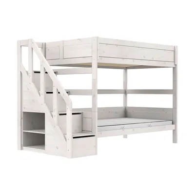 Life Time Etagenbett Premium - 120 cm - Mit Treppenschrank