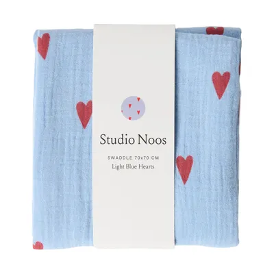 Studio Noos Swaddle - Hearts - 70x70 cm