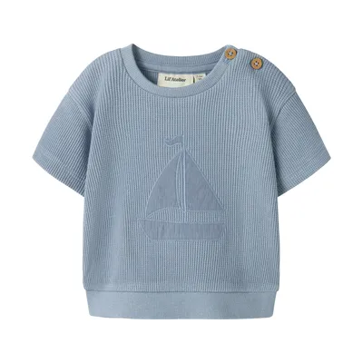 Lil' Atelier Sweatshirt - Dusty Blue Boat