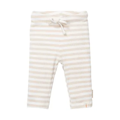 Little Dutch Stripe Hose – Sand / Weiß