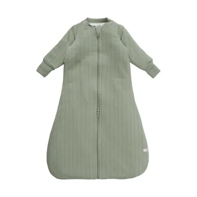 Lodger Slaapzak Met Mouwen - Solid - Maat 50/62 - Sage