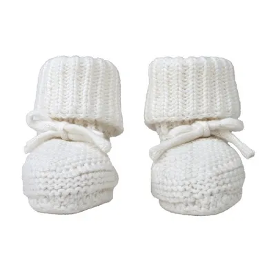 Lodger Knit Slofjes - 0-6 mnd - Cloud Dancer