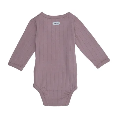 Lodger Solid Wickelbody Langarm - Rose