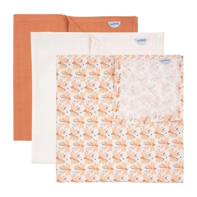 Luma Flowerfever Hydrophiles Tuch – 70 x 70 cm - 3 -er Pack