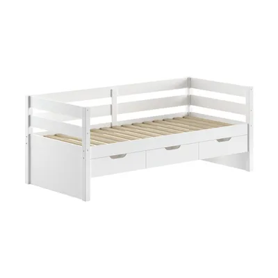 Vipack Kajuitbed Margrit - 90 x 200 cm - inclusief lades - Wit