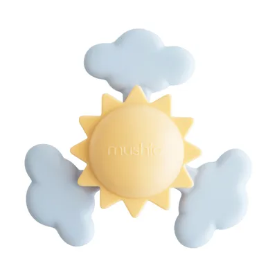 Mushie Suction Toy Spinner - Sunshine