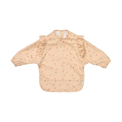 Liewood Merle Ruffle Cape Bib - Mini Butterfly / Apple Blossom