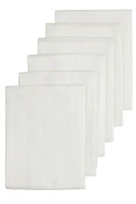 Meyco Hydrophile Windel 6 Stück - 60 x 60 cm - Weiß