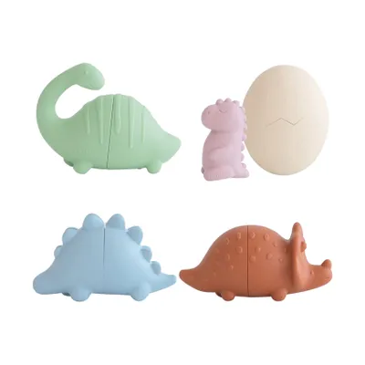 Mushie Badeset - Dino - 4er-Pack
