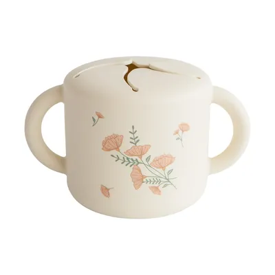 Mushie Snack Cup - Pink Flowers