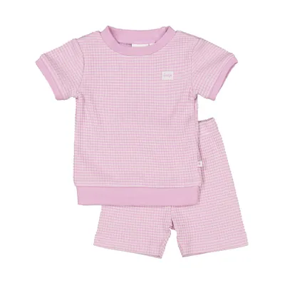 Feetje Shortama Waffel - Summer Special - Lila