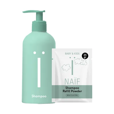 Naïf Pump Bottle + Shampoo Nachfüllpulver