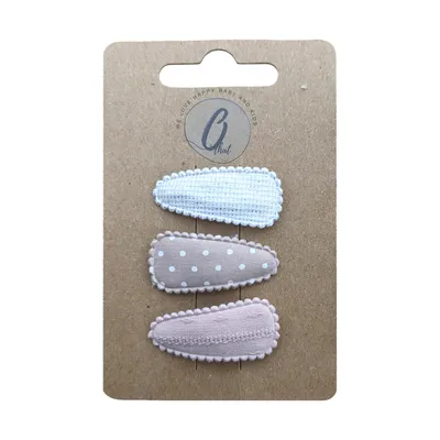 Ootje Kadootje Babyhaarclipjes - 3 Stuks - Nude 