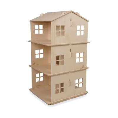 KidsDepot Porto Puppenhaus - Easyclick - Natur Farbe