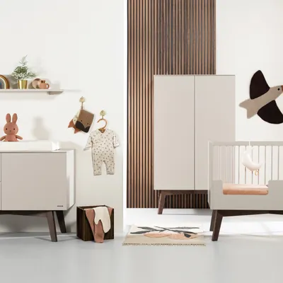 Kidsmill Sixties Babyzimmer Oatmeal / Walnuss