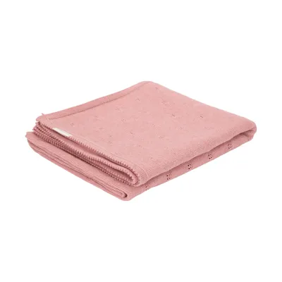 Little Dutch Wiegen-Decke Gestrickt Pure - Pink Blush - 70 x 100 cm