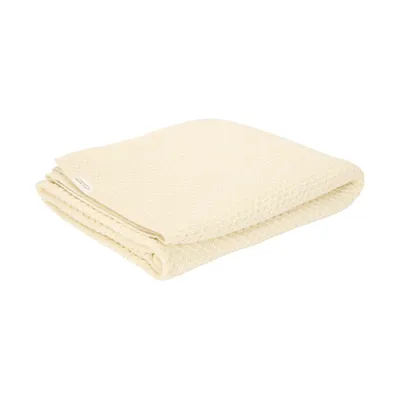 Little Dutch Wiegen-Decke Gestrickt Pure - Soft White - 70 x 100 cm
