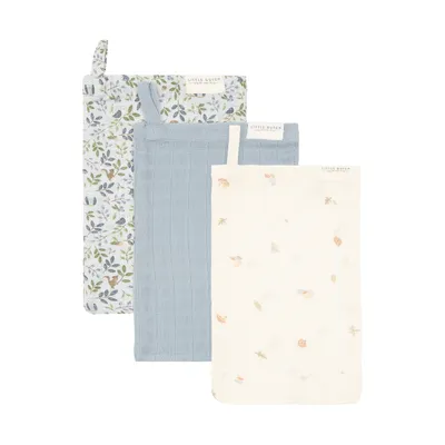 Little Dutch Forest Friends Washandjes - (Set van 3) - Hydrofiel