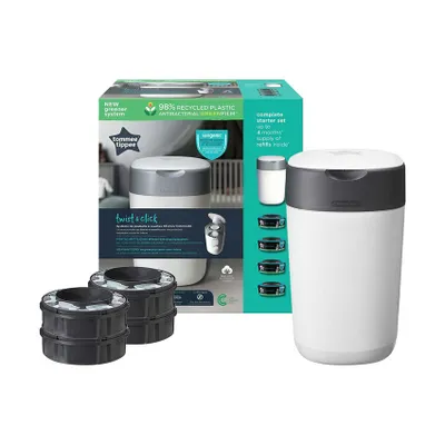 Tommee Tippee Twist & Click Starterpakket Luieremmer + 4 Refill<
