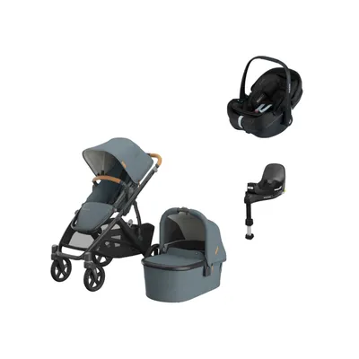 UPPAbaby VISTA V3 Kinderwagen 4-in-1 | Joolz Autositz | Maxi-Cosi FamilyFix