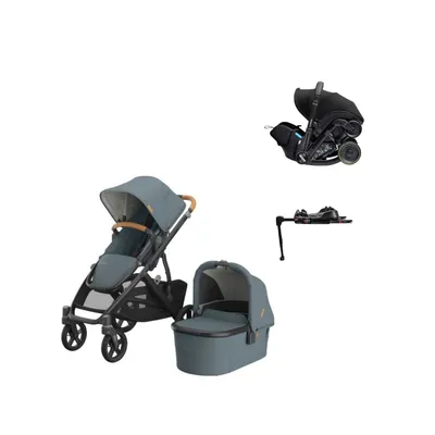 UPPAbaby VISTA V3 Kinderwagen 4-in-1 | Doona X Autositz | Doona X Isofix Base