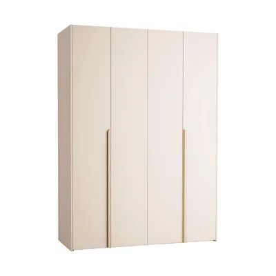 VOX Stor Kledingkast - 160 x 225 cm - Comfort - Sandy Beige / Eiken - Long Rounded Oak