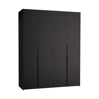 VOX Stor Kledingkast - 175 x 225 cm - Comfort - Black / Oak - Long Metal Black