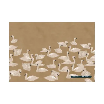Annet Weelink Design Dancing Swan Textiltapete