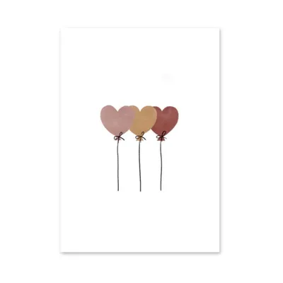 Studio Jans Postkarte - Herzballons