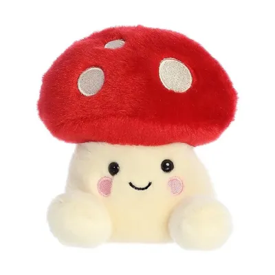 Aurora Palm Pals Pilz Kuscheltier – Rot/Weiß – 13 cm